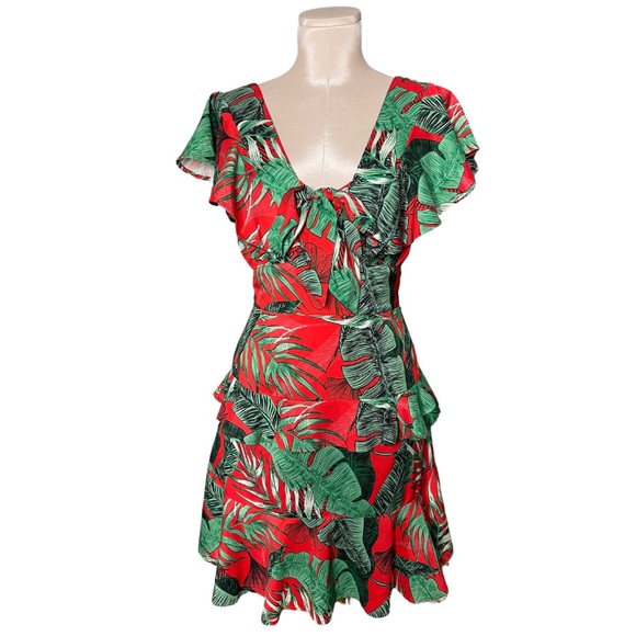 BURU Tropical Floral Print Dress - Picture 1 of 11